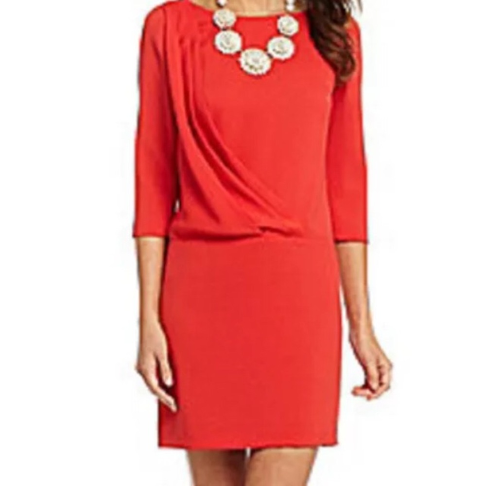 NWT Gianni Bini Pink Flowy Draping Cocktail Dress - Size 6